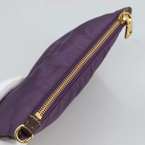 PRADA Pouch Nylon Purple Auth yk16822 - Picture 9 of 16